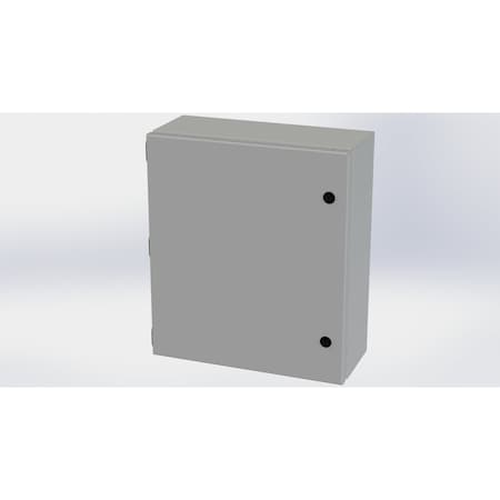 Saginaw Control & Engineering 1/4 Turn Latch Electrical Enclosures, 16 in H, 6 in D, 14 in W, NEMA 3R, 4, 12, 13, Carbon Steel SCE-1614ELJ